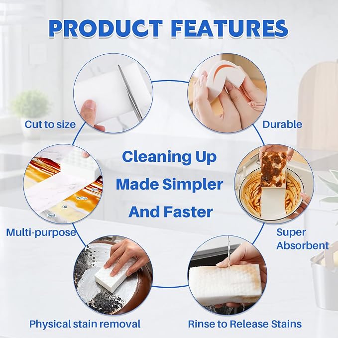 Glass Cooktop Cleaner Sponge, 10 Pack GRS Certified Stove Top Cleaner 2X - Image 6
