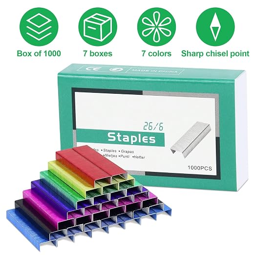 MultiBey 7 Pack Blue 26/6 Staples - Image 5