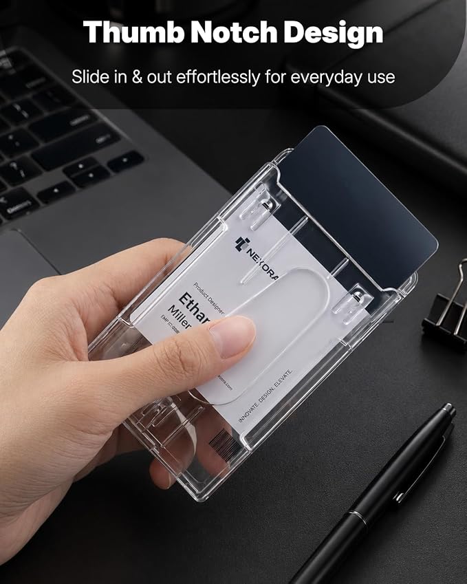 Pawfly 2 Pack Vertical 2-Card Badge Holders - Image 7