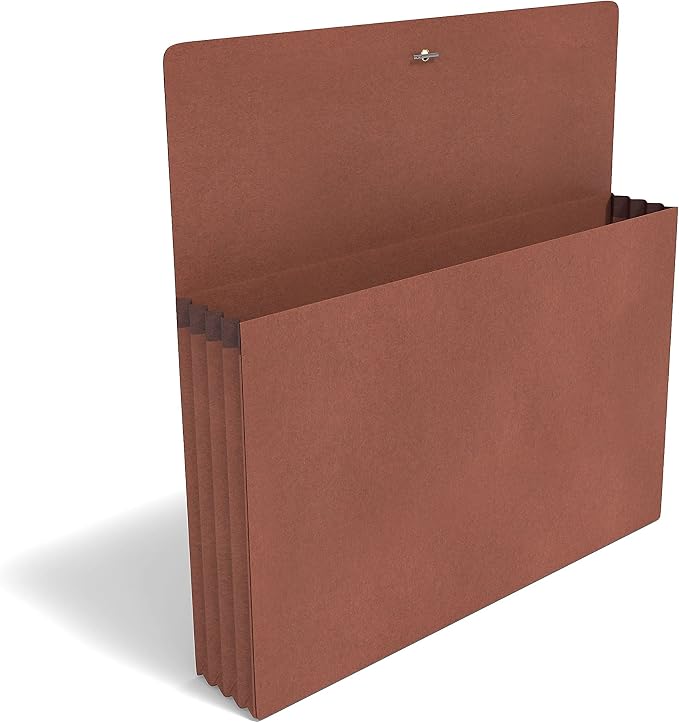 Staples Expanding Wallets, Letter Size, 3.5‑Inch Expansion, Durable Brown - Image 4