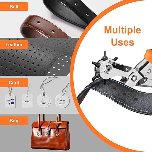Heavy Duty Revolving Punch Plier Kit, Diyife Leather Hole Punch Set - Image 8