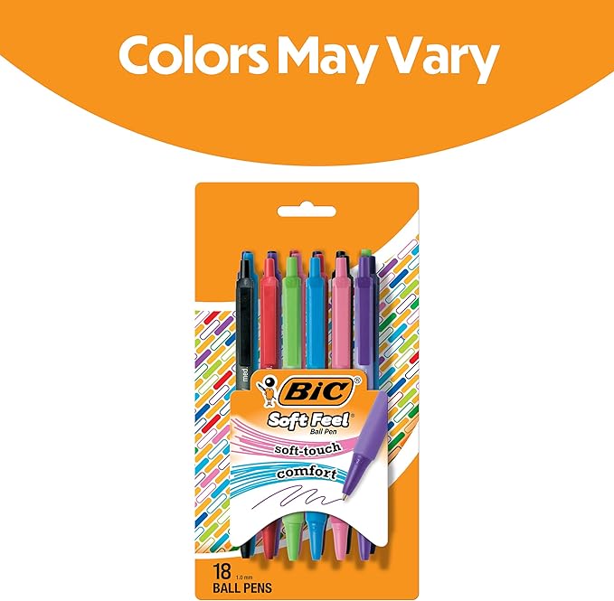 BIC Soft Feel Retractable Ballpoint Pen - Image 2