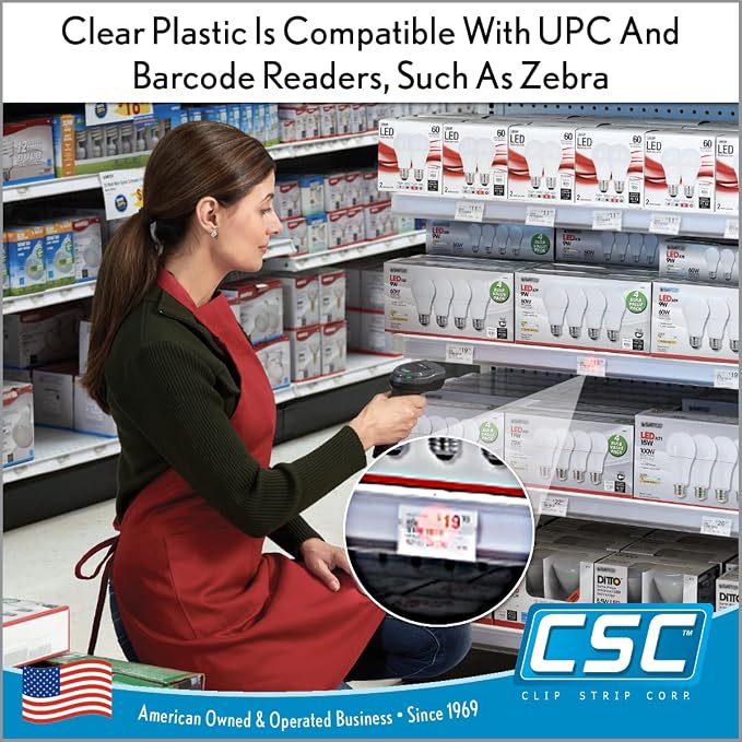 Clip Strip Corp. Price/Data Channel Label Holder Chips, 2.5" L x 1.25" H - Image 7