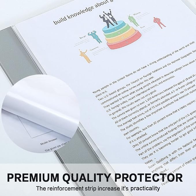 Sheet Protectors, HERKKA 700 Pack Heavy Duty Clear Plastic Page Protectors - Image 6