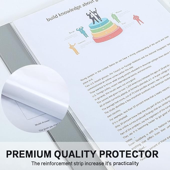 Sheet Protectors, HERKKA 900 Pack Heavy Duty Clear Plastic Page Protectors - Image 6