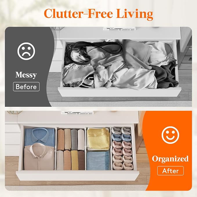Lifewit 12 Pack Drawer Dividers - Image 10