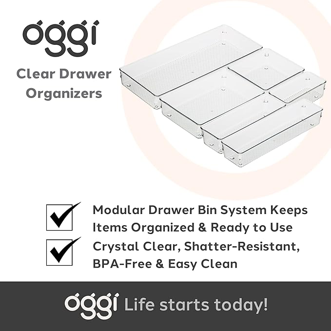Oggi Clear Drawer Organizer - Image 7