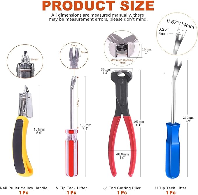 4pcs Upholstery Staple Remover Tool, Nail Remover Tool - Image 2