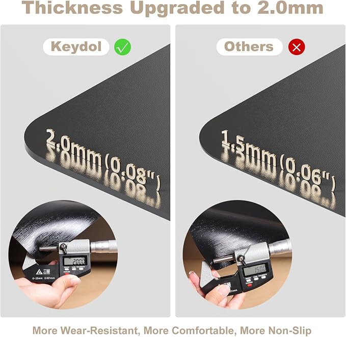 40"x 50" Office Chair Mat for Hardwood, Vinyl Computer Floor Mat, Anti-Slip - Image 2