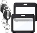 2 Pack Badge Holder Retractable Clip Heavy Duty Reels by BESARME