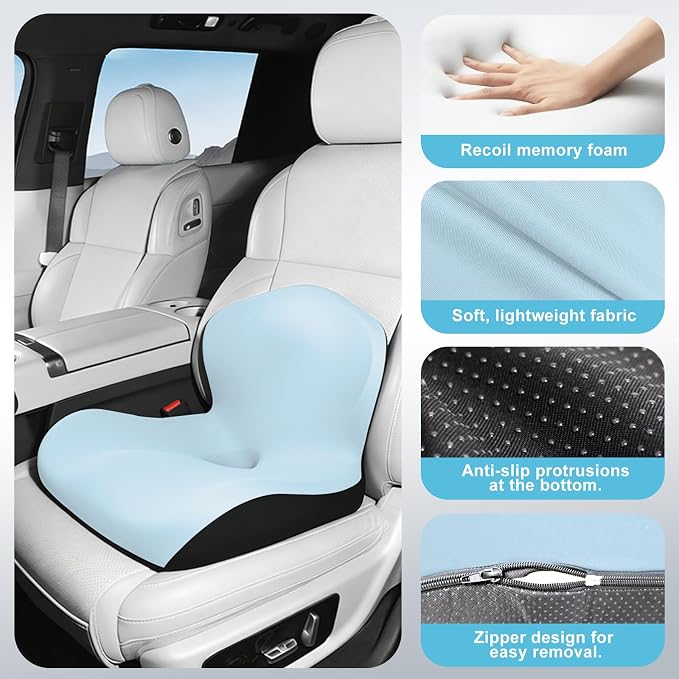 Seat Cushion, Office Chair Cushion, L-Shaped Ergonomic Car Seat Cushions - Image 7