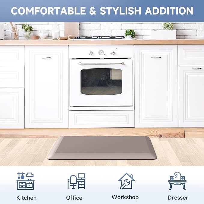 StepRite 4/5 Inch Thick Kitchen Mat Anti Fatigue Mat Kitchen Rugs Kitchen Decor - Image 7