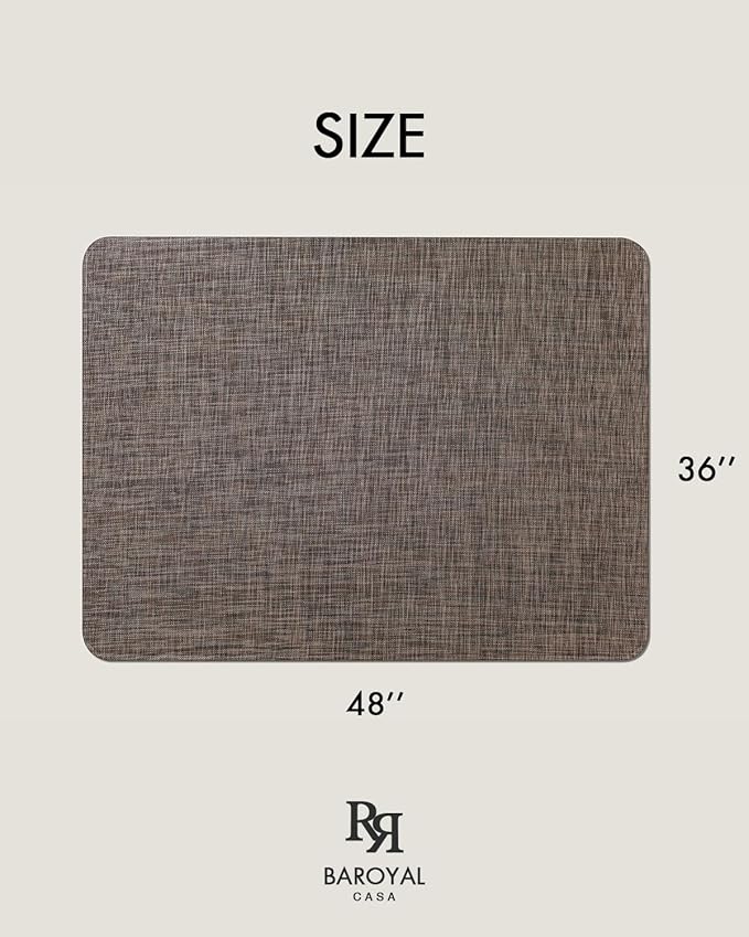 Baroyal Office Chair Mat for Hardwood Floor Under Desk Computer Rolling Chair - Image 6