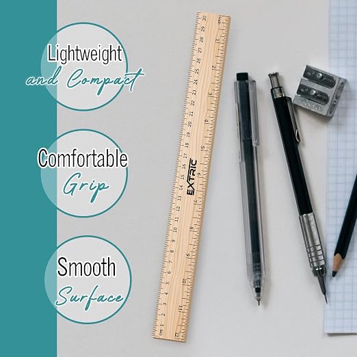 Rulers 12 Inch, Rulers Bulk Wooden Ruler - Image 2