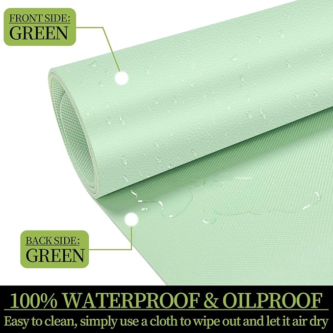 Desk Pad Mat, Leather Green Desk Mat - Image 4