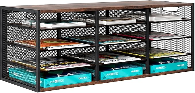 Mail Sorter Adjustable Holder, Countertop Literature Organizer, Student Mailbox by PAG-Mass