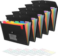 Accordian File Organizer 7 Pocket Expanding File Folder by RIEJIN