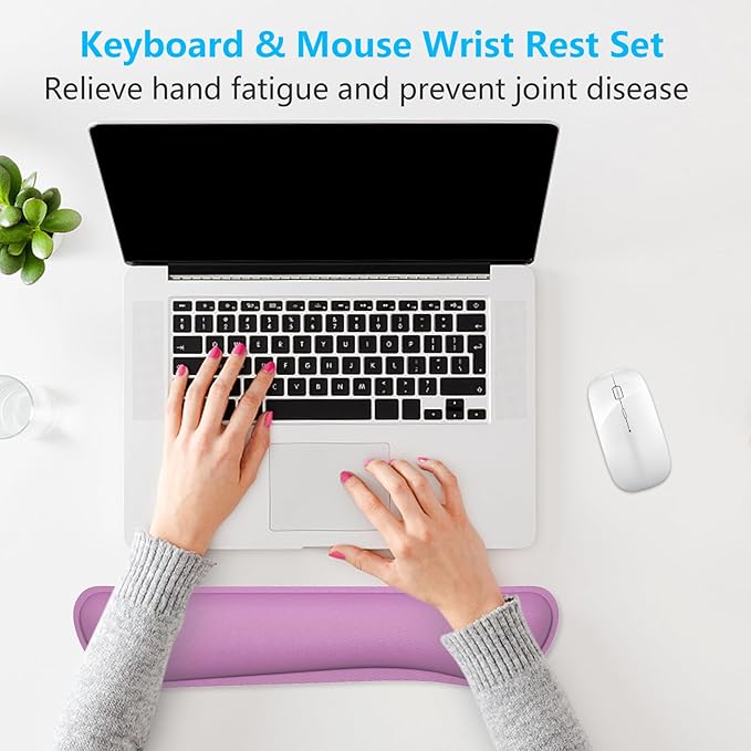 Dapesuom Enlarge Keyboard Wrist Rest, Memory Foam Keyboard Wrist Cushion - Image 7