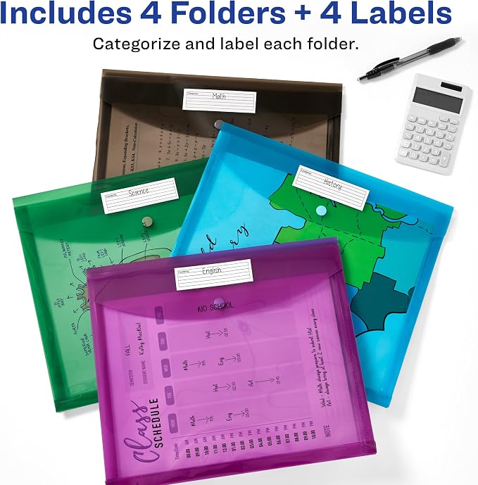 Avery Document Holder Envelope, Holds 450 Letter/A4-Size Sheets - Image 3