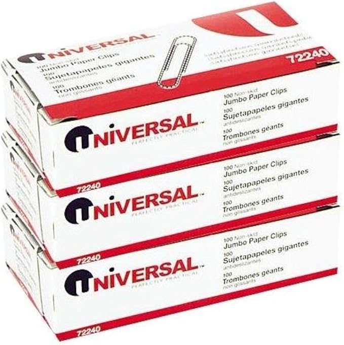 Universal Nonskid Paper Clips, 3 pk by Universal