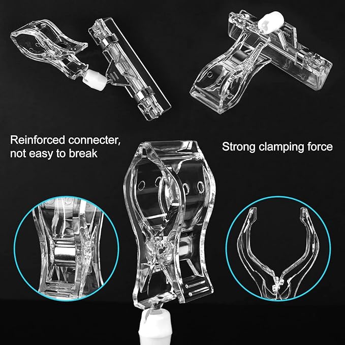 Clear Sign Clips Merchandise Display 12 Pack Plastic Label Pop Clips on Sign - Image 4