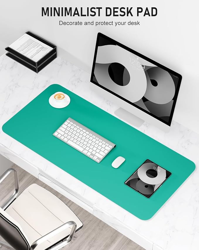 Desk Pad, 23.6" x 13.8" PU Leather Non-Slip Desk Mat Large Mouse Pad - Image 2