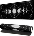 Sun Moon Gaming Mouse Pad Black Large Mouse Pad by Siski