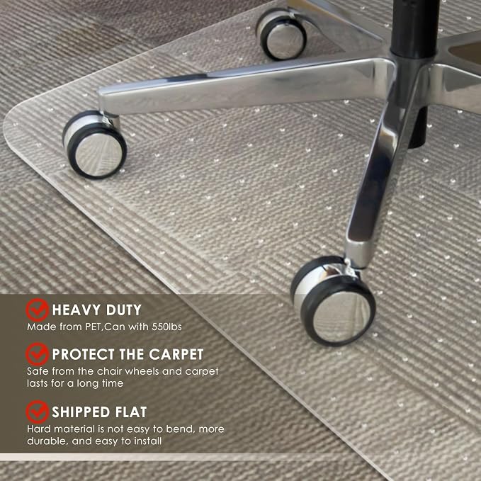 Azadx Heavy Duty Office Chair Mat - Image 7