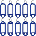 Uniclife 10 Pieces Key Tags 2 Inch Soft Plastic Key Chain Tags by UnicLife