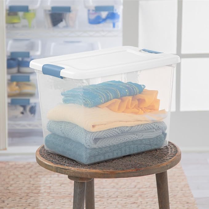 Sterilite 6-Pack Latching Box, Under Bed Storage Bins - Image 9