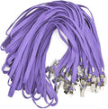 Bird Fiy Purple Lanyards 100 Pack Bulk Badge Lanyards by BirdFiy