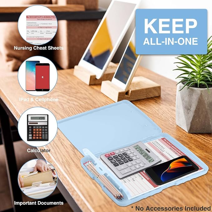 Sooez Clipboards with Storage, High Capacity Clip Boards 8.5x11 with Storage - Image 5