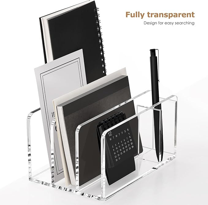 SANRUI Acrylic Mail Sorter Desktop Organizer - Image 5
