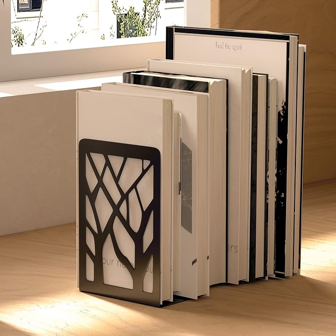 MaxGear Book Ends Tree Design Bookends - Image 9