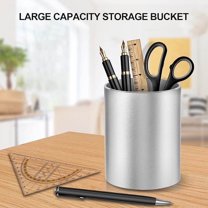 Pen Holder Pencil Holder for Desk, Metal desk pen holder, Makeup Brush Holder - Image 4