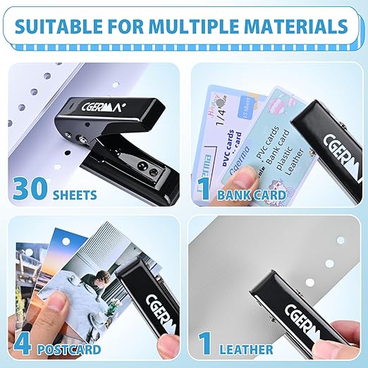 Single Hole Punch, 30 Sheet Capacity, - Image 5