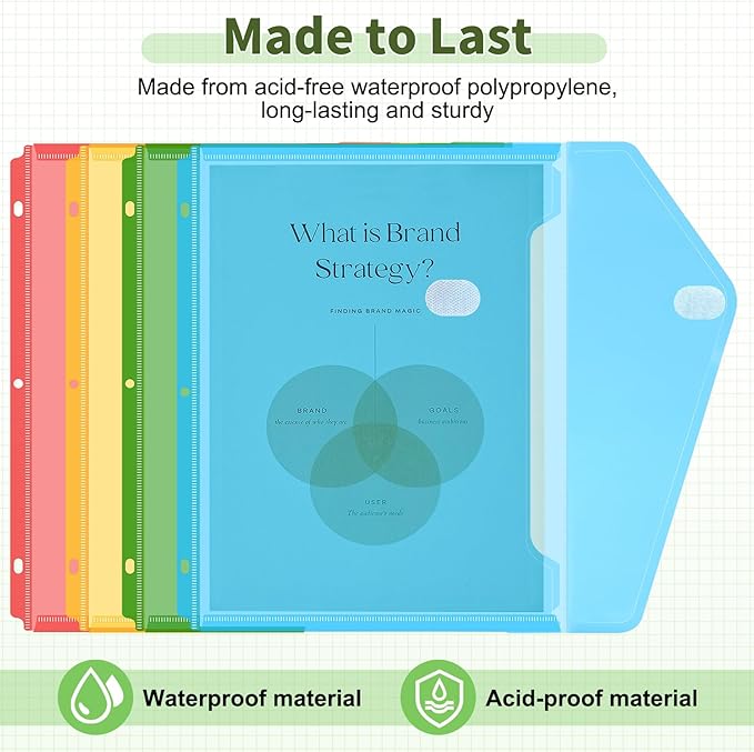 Sooez 30 Pack Binder Folders Organizer - Image 3