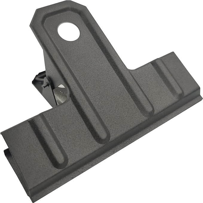 Locci Black Large Bull Clips, 10 Pack Extra Large Binder Clips 4.7 Inch by Locci