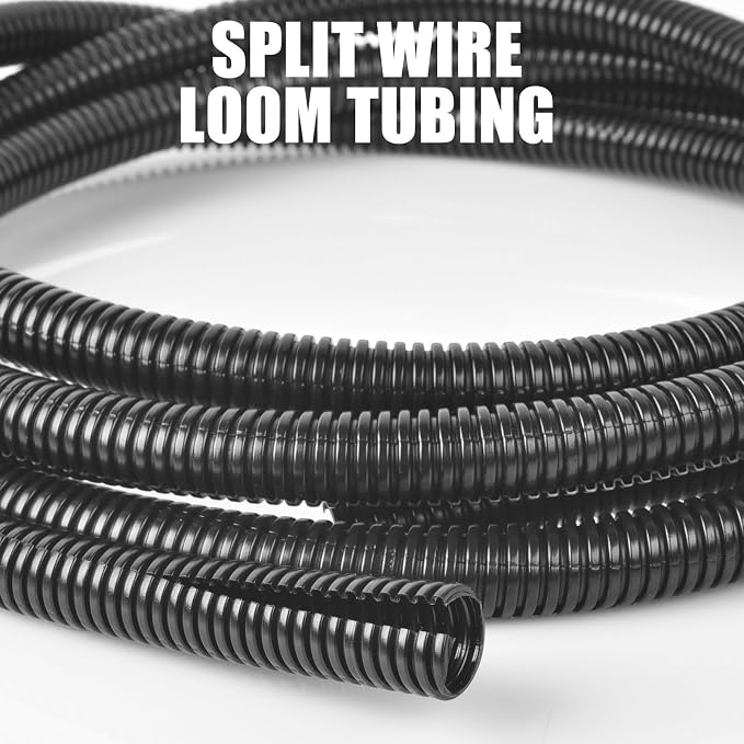 1/4 Inch Wire Loom Split Tubing - 50 ft Cord Protector Electric Wires Covers - Image 5
