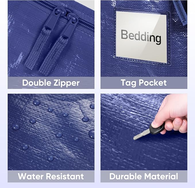 TICONN 4 Pack Extra Large Moving Bags Heavy Duty - Image 6