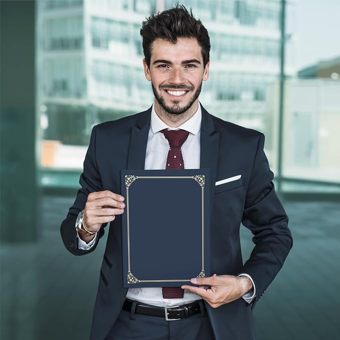 BELLE KR® Blue Certificate Holders 8.5 x 11, Documents and Diplomas - Image 8