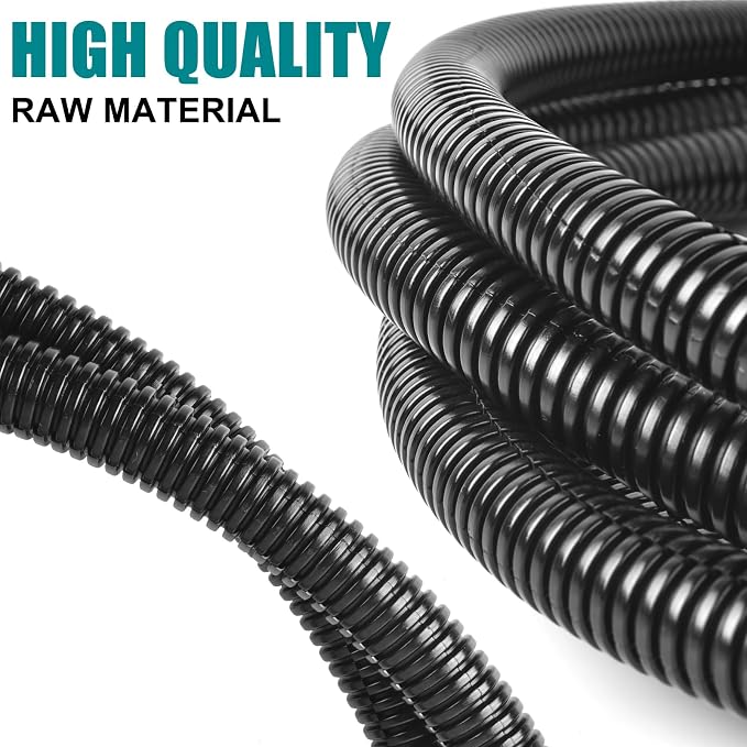 1/2 Inch Wire Loom Split Tubing - 10 ft Cord Protector Electric Wires Covers - Image 5