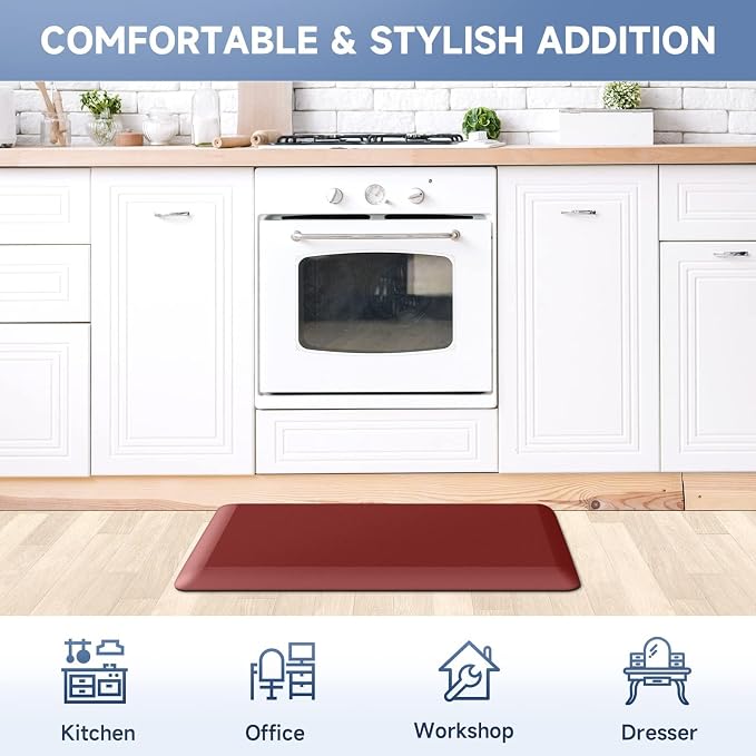 StepRite 4/5 Inch Thick Kitchen Mat Anti Fatigue Mat Kitchen Rugs Kitchen Decor - Image 7