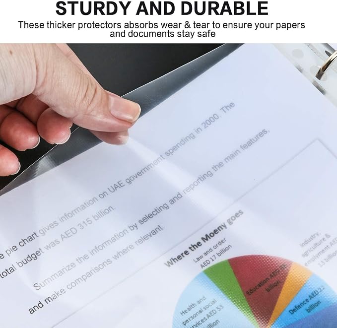 Sheet Protectors, PANDRI 900 Pack Clear Heavy Duty Plastic Page Protectors - Image 7