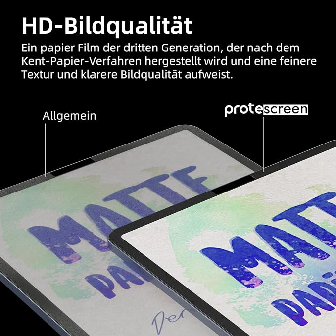 Pack of 3 Paper Film for iPad Pro 12.9 Inch, Matte Paper Film Screen Protector - Image 6