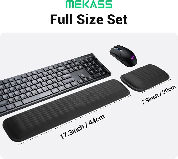 MEKASS Ergonomic Mouse Wrist Rest, Premium Memory Foam Mouse Wrist Pad Support - Image 6