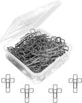 60PCS Silver Heart Cross Paper Clips by MORNLIGHT