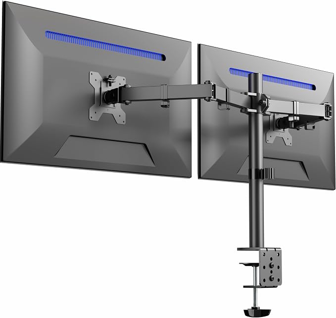 VIVO Dual Monitor Desk Mount, Heavy Duty Fully Adjustable Stand, Fits 2 LCD LED by Unknown