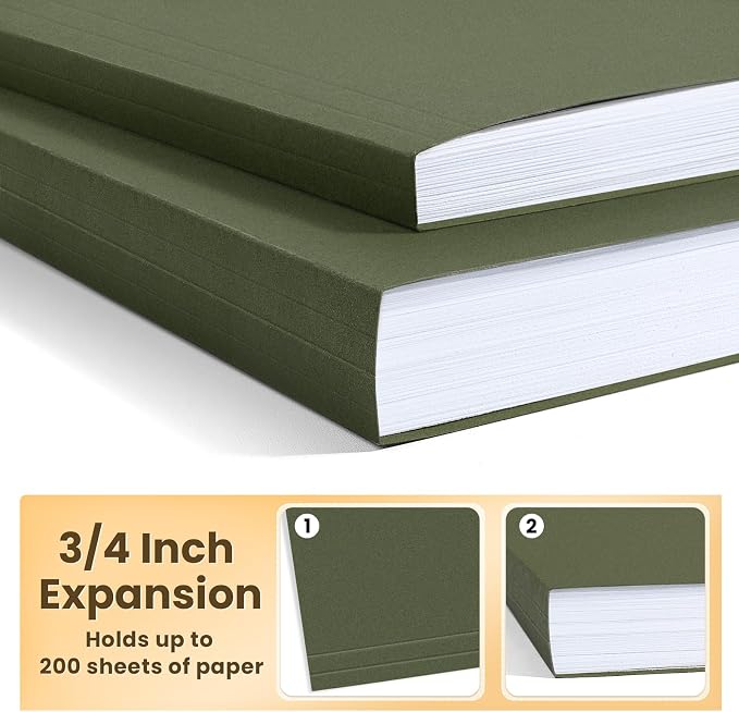SUNEE Hanging File Folders Legal Size, 25 Pack Reinforced Hang Folders - Image 4