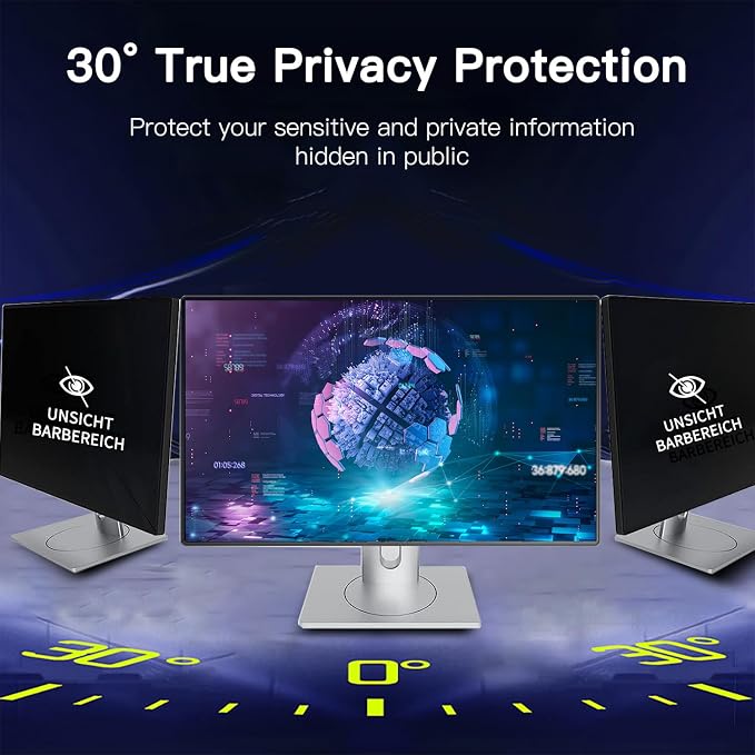 2 Pack Magnetic Hanging Computer Privacy Screen 21.5 Inch - Image 4